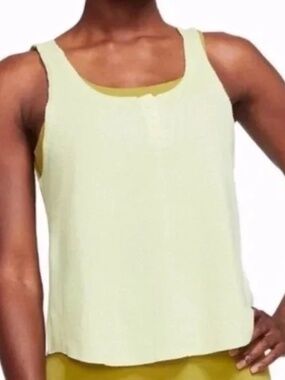 NWT L Nike Yoga Luxe Henley Tank Top
